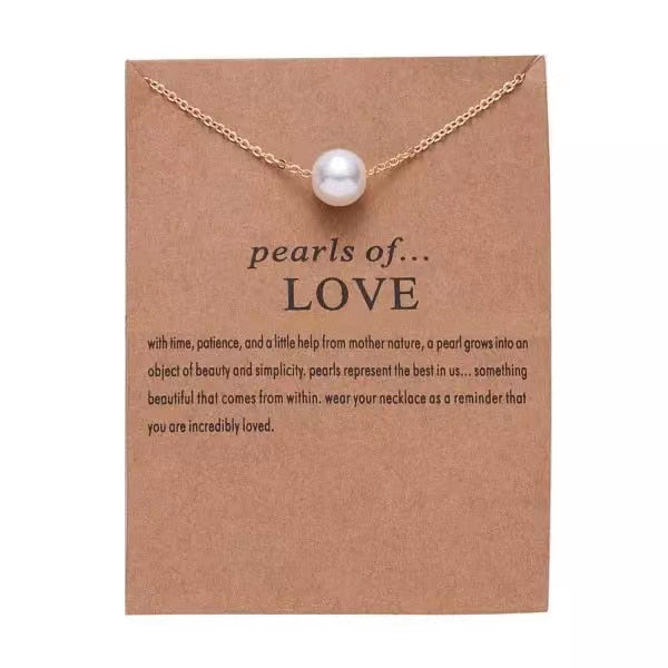 Peris Gems Pearls of Love Good Luck Pendant Necklaces with Fortune Cards Unisex SHEIN Amazon Temu