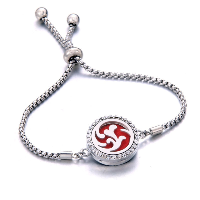 Peris Gems Perfume Essential Diffuser Locket Bracelet | Adjustable Bangle Bracelets SHEIN Amazon Temu