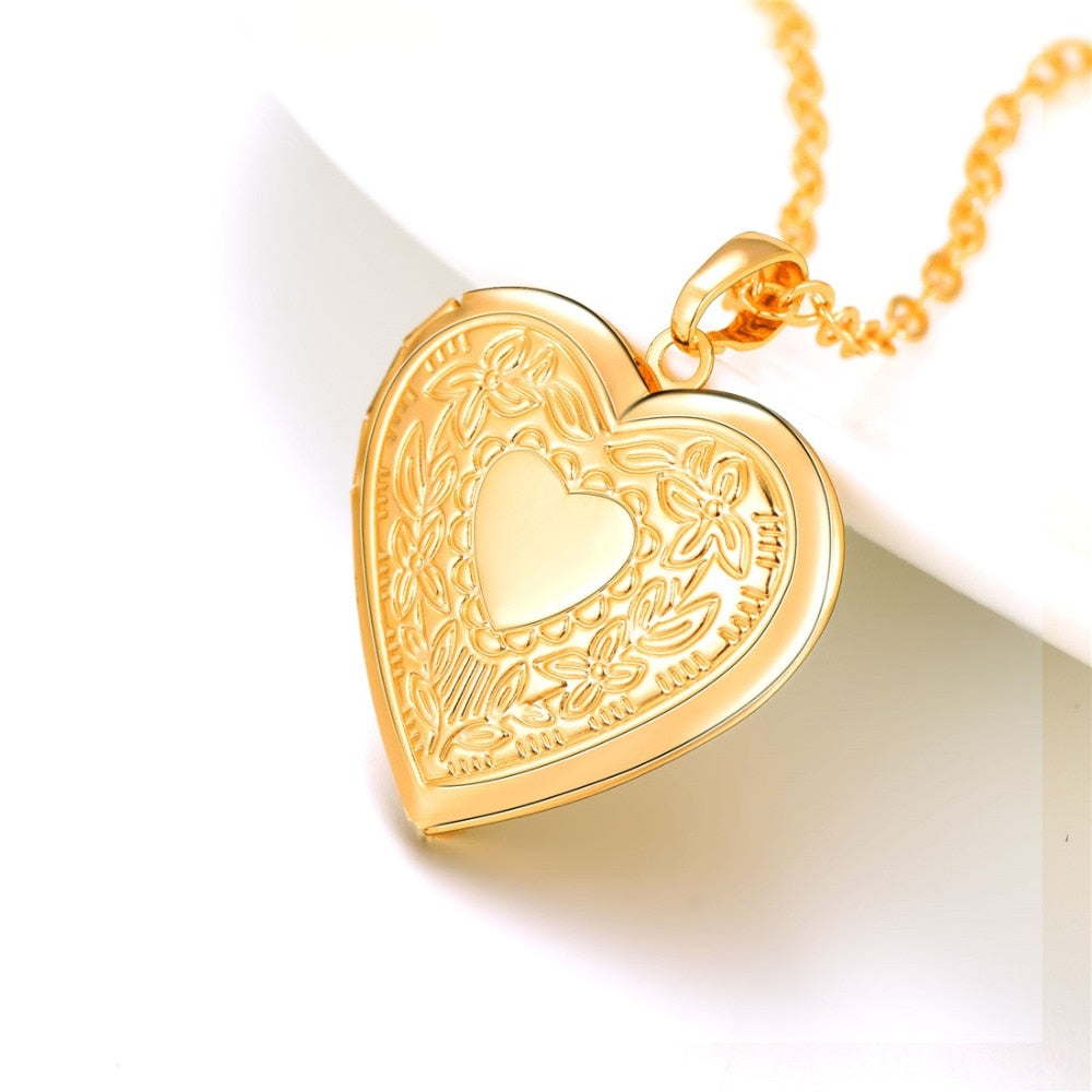 Peris Gems Personalized Heart Photo Necklaces | Gold Heart Necklace SHEIN Amazon Temu