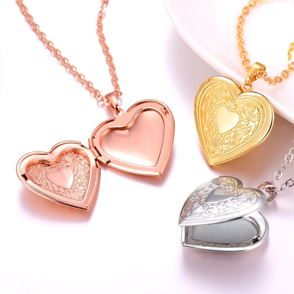 Peris Gems Personalized Heart Photo Necklaces | Gold Heart Necklace SHEIN Amazon Temu