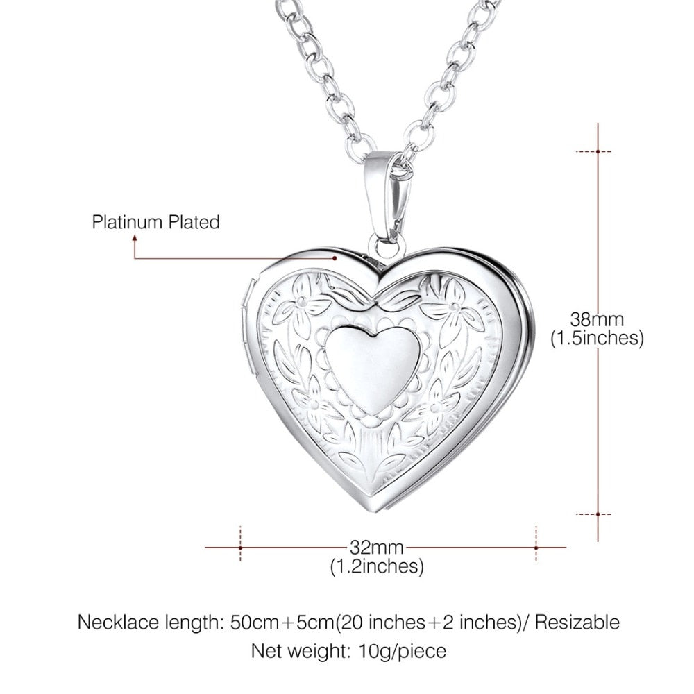 Peris Gems Personalized Heart Photo Necklaces | Gold Heart Necklace SHEIN Amazon Temu