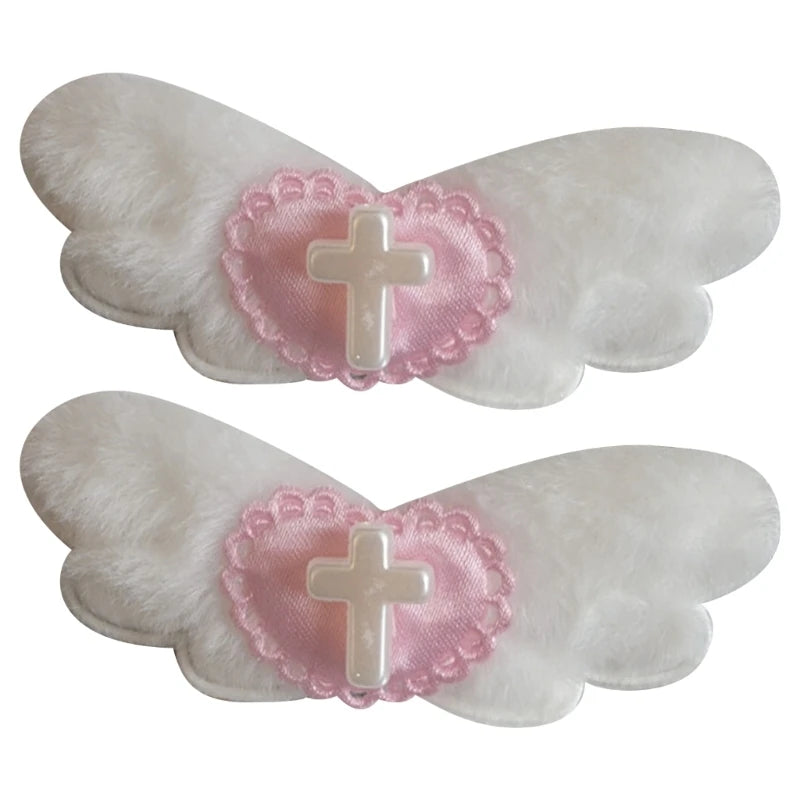 Peris Gems Pink / 1P Angel Wing Hair Clip Y2K Heart Barrettes Harajuku Hair Accessories Angel Wing Hair Clip Y2K Heart Barrettes Harajuku Hair Accessories SHEIN Amazon Temu