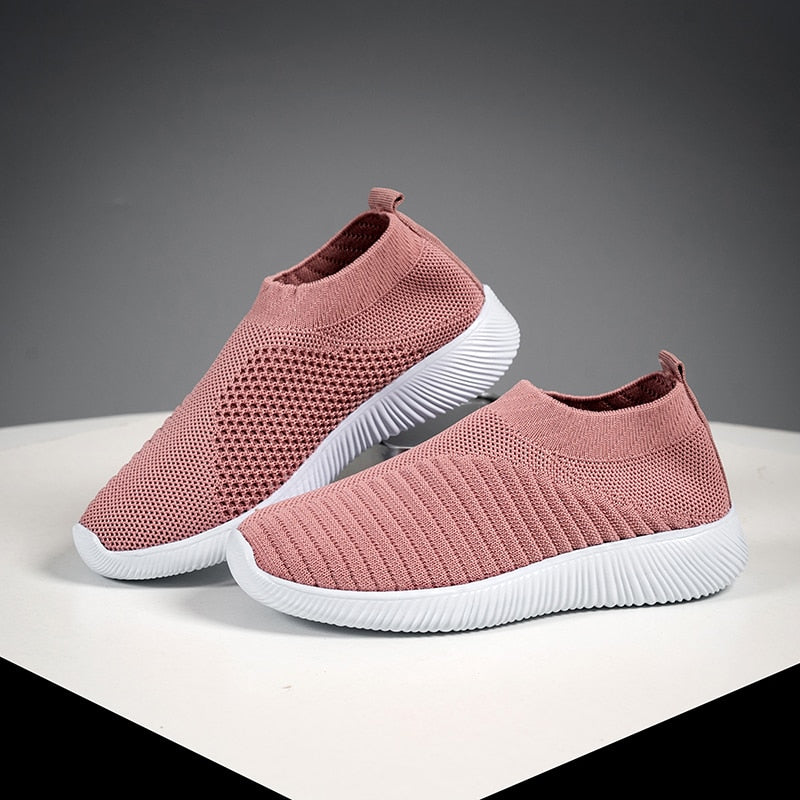 Peris Gems Pink / 35 Soft Knitted Mesh Slip-On Shoes for Women | Comfortable Walking Shoe Soft Knitted Mesh Slip-On Shoes for Women | Walking Shoe SHEIN Amazon Temu