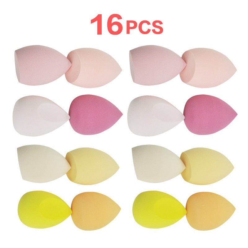 Peris Gems pink 8p-yellow 8p Bevel Makeup Sponges | Beauty Cosmetic Makeup Ball SHEIN Amazon Temu