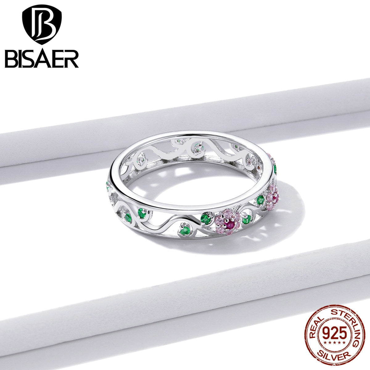 Peris Gems Pink Diamond Flower Ring for Women | Sterling Silver SHEIN Amazon Temu