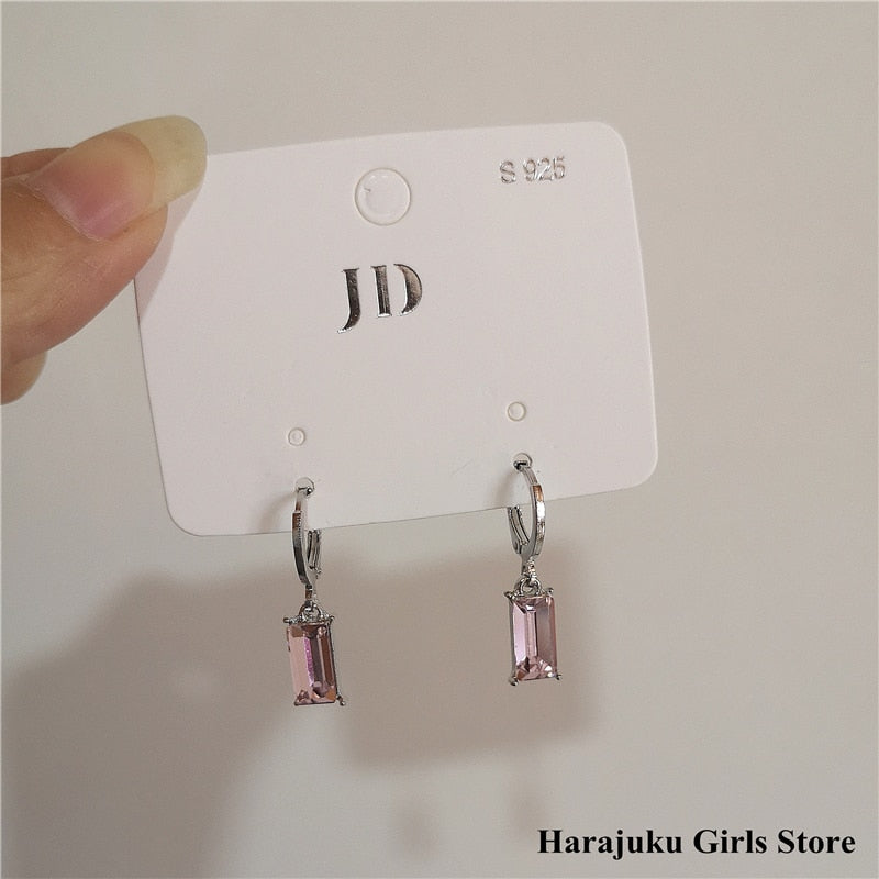 Peris Gems Pink Goth Heart Drop Earrings for Women | Aesthetic Gothic Earrings SHEIN Amazon Temu