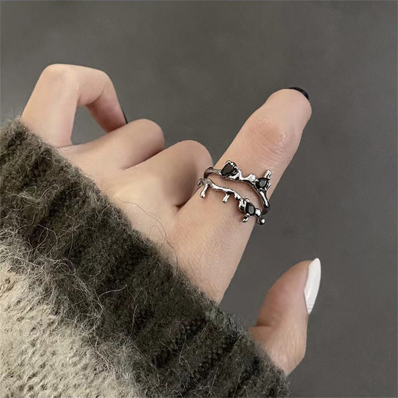 Peris Gems Pink Heart Open Rings for Women | Silver Rings SHEIN Amazon Temu