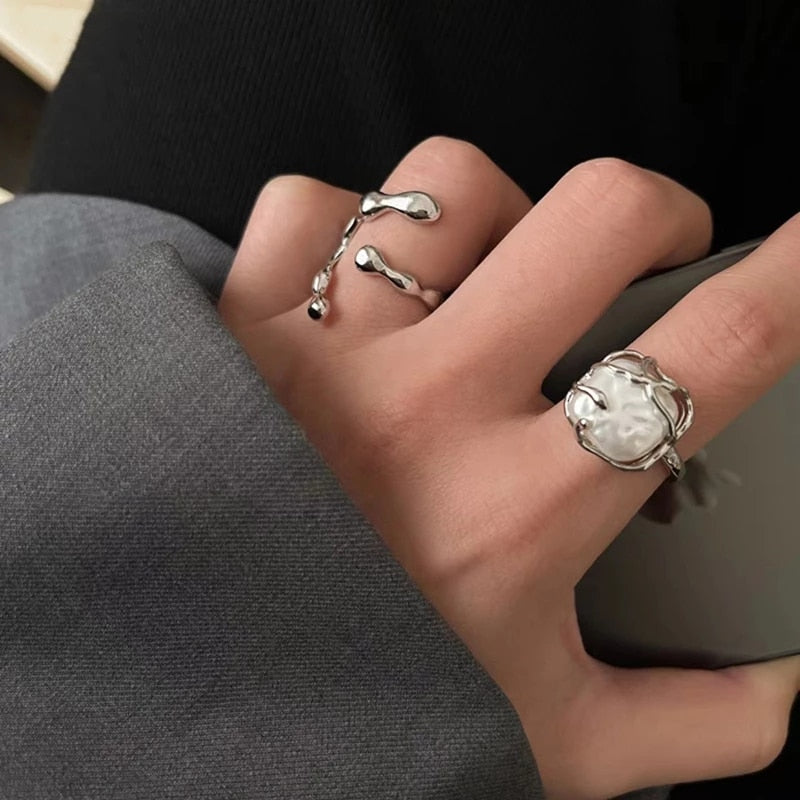 Peris Gems Pink Heart Open Rings for Women | Silver Rings SHEIN Amazon Temu