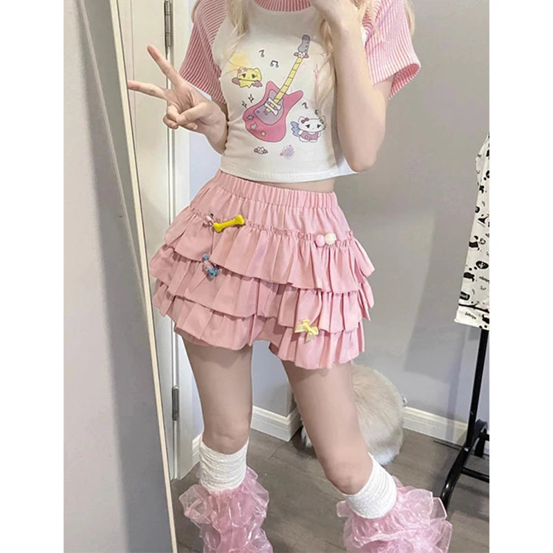 Peris Gems Pink / L MEXZT Y2K Sweet Ruffles Mini Skirt Women Kawaii Lolita Bow A Line Skirts Harajuku Japanese High Waist Pink White Ball Gown Skirt MEXZT Y2K Sweet Ruffles Mini Skirt Women Kawaii Lolita Bow A Line Skirts Harajuku Japanese High Waist Pink White Ball Gown Skirt SHEIN Amazon Temu