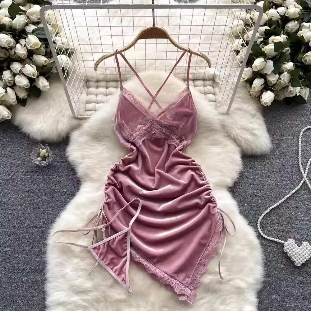 Peris Gems Pink / L Women Sexy Red Ruched Mini Dress Sleeveless Backless Spaghetti Strap Dress Drawstring Bodycon Party Club Dress with Thong Women Sexy Red Ruched Mini Dress Sleeveless Backless Spaghetti Strap Dress Drawstring Bodycon Party Club Dress with Thong SHEIN Amazon Temu