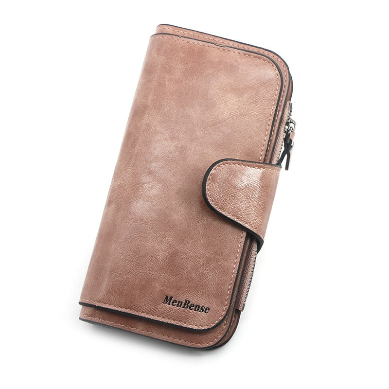 Peris Gems pink Leather Tri-Fold Long Wallet for Women | Coin Purses SHEIN Amazon Temu