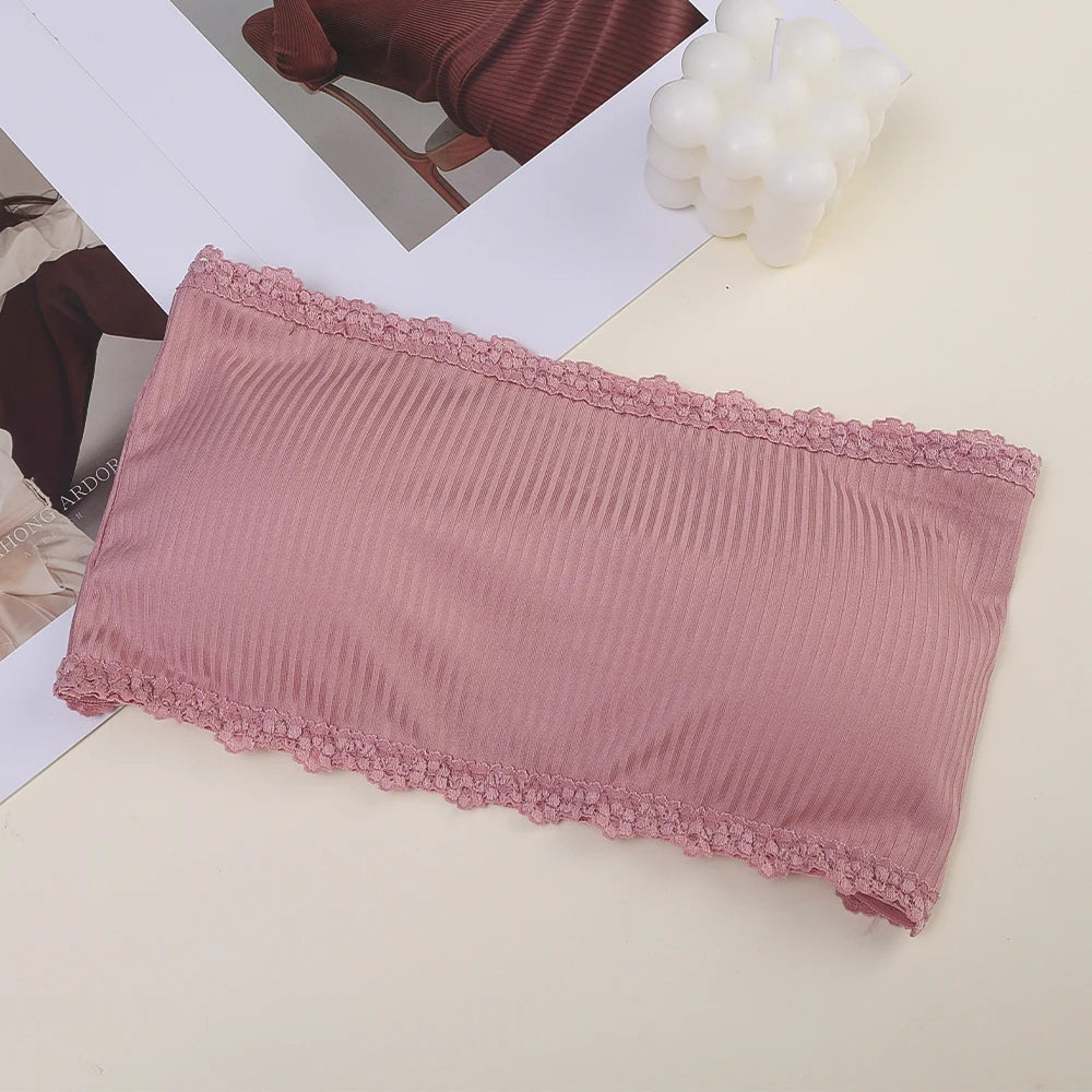 Peris Gems pink / One Size Lace Strapless Bra Women Sexy Tube Top Invisible Push Up Bralette Lady Seamless Underwea Lingerie Summer Chest Wraps Crop Tops Lace Strapless Bra Women Sexy Tube Top Invisible Push Up Bralette Lady Seamless Underwea Lingerie Summer Chest Wraps Crop Tops SHEIN Amazon Temu