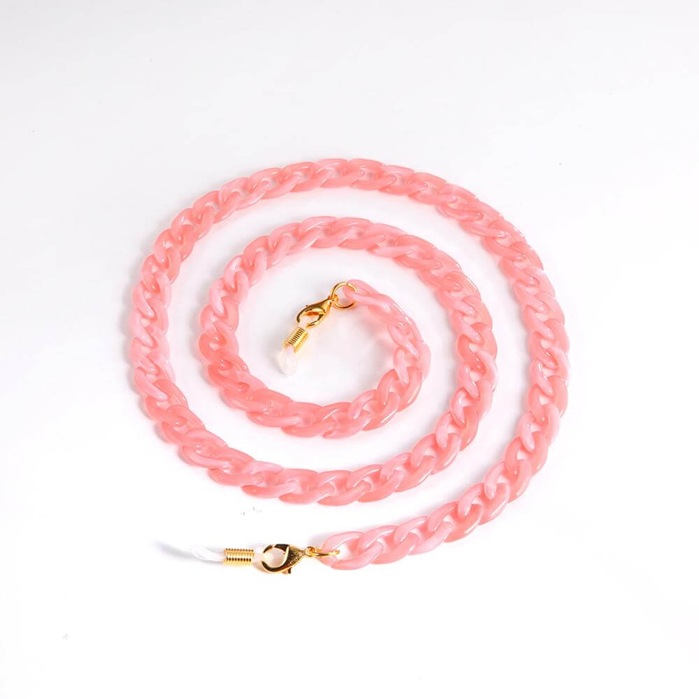 Peris Gems Pink with Clasps Acrylic Cuban Sunglasses Chain Cord Straps Unisex SHEIN Amazon Temu