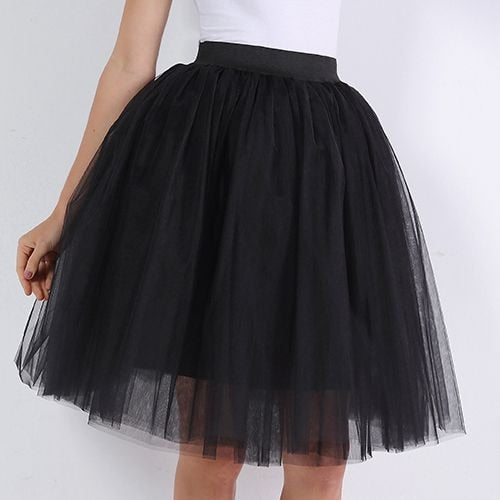 Peris Gems Pleated 5-Layer Tulle Skirt for Women | Fairy Midi Skirts SHEIN Amazon Temu