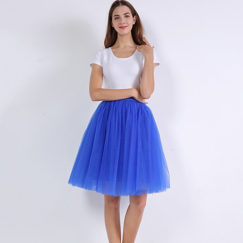 Peris Gems Pleated 5-Layer Tulle Skirt for Women | Fairy Midi Skirts SHEIN Amazon Temu