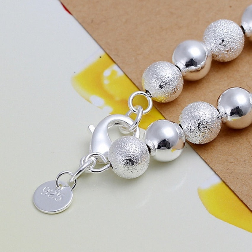Peris Gems Polished Silver Beads Bracelet for Women | Fashion Charm Bracelet Polished Silver Beads Bracelet for Women | Charm Bracelet SHEIN Amazon Temu