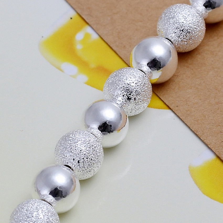 Peris Gems Polished Silver Beads Bracelet for Women | Fashion Charm Bracelet Polished Silver Beads Bracelet for Women | Charm Bracelet SHEIN Amazon Temu