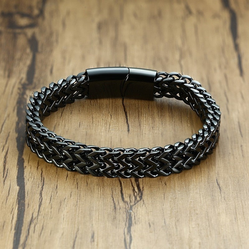 Peris Gems Polished Steel Double Mesh 8.5MM Bracelets Unisex | Stainless Steel Polished Steel Double Mesh 8.5MM Bracelets Unisex | Steel SHEIN Amazon Temu