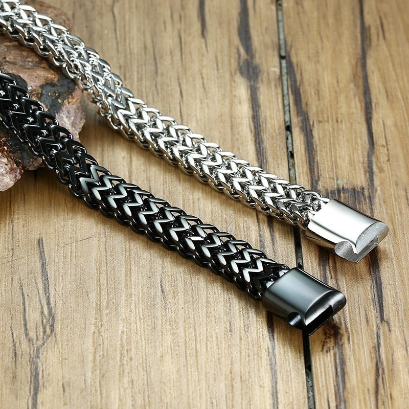 Peris Gems Polished Steel Double Mesh 8.5MM Bracelets Unisex | Stainless Steel Polished Steel Double Mesh 8.5MM Bracelets Unisex | Steel SHEIN Amazon Temu