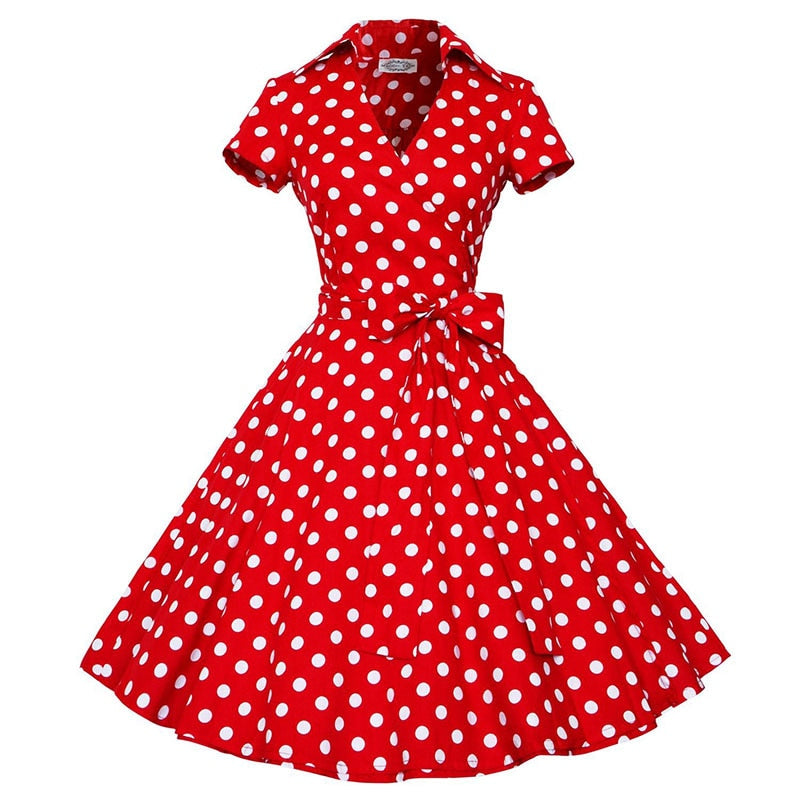 Peris Gems Polka Dot Swing Robe Dresses for Women | Retro Style Dress SHEIN Amazon Temu