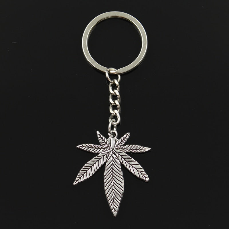 Peris Gems Pot Plant Marijuana Leaf Silver Keychains Unisex | Weed Keychain Pot Plant Marijuana Leaf Silver Keychains Unisex SHEIN Amazon Temu
