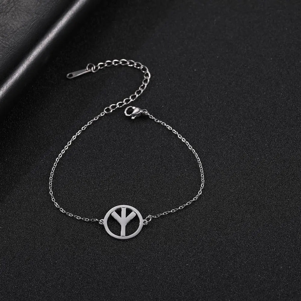 Peris Gems Protect / Silver Nordic Viking Rune Charm Stainless Bracelets Unisex SHEIN Amazon Temu