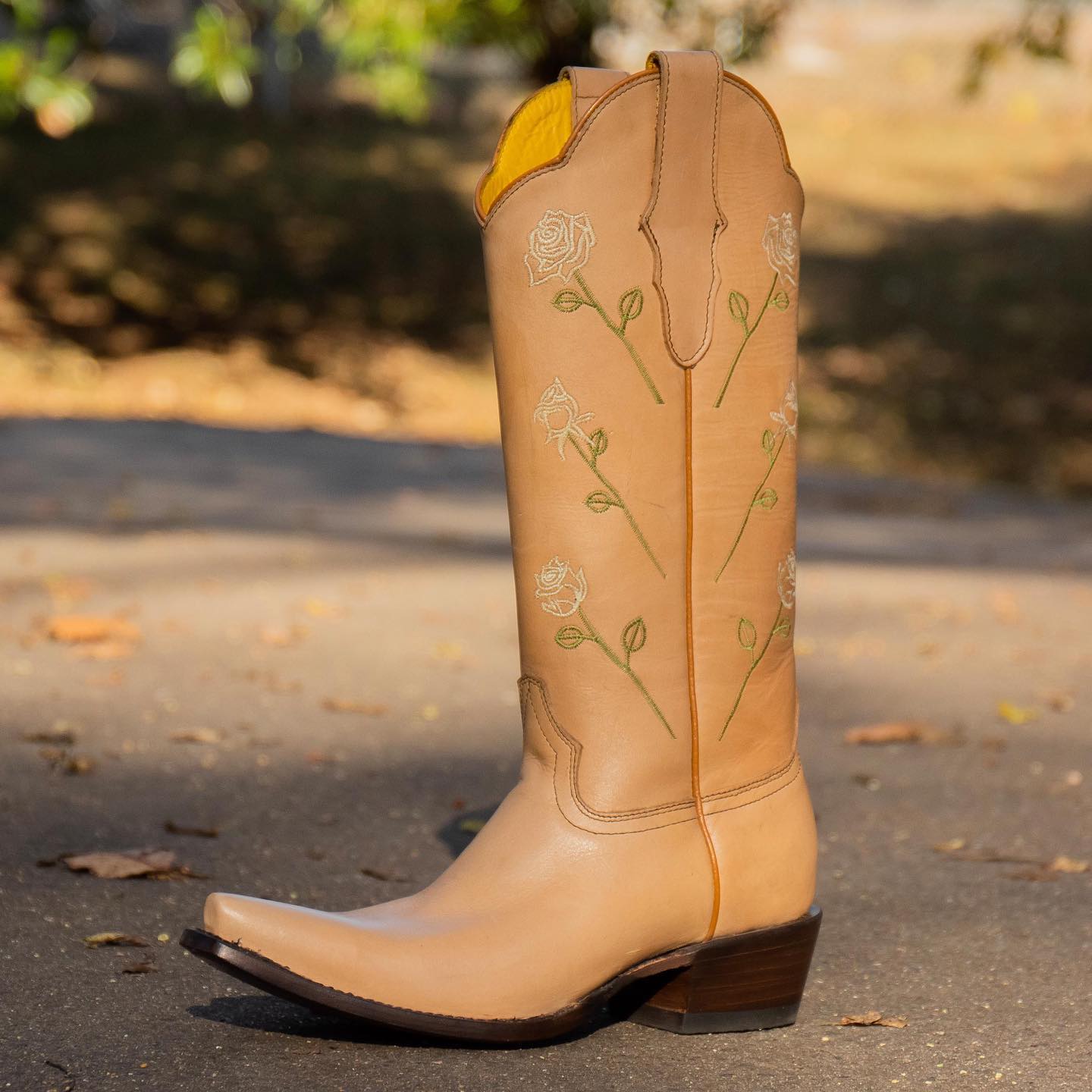 Peris Gems PU Leather Cowboy Boots for Women | Knee High Leather Boots SHEIN Amazon Temu