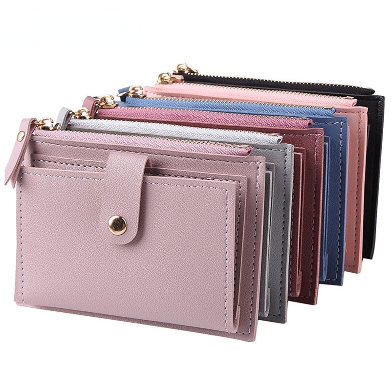 Peris Gems PU Leather Mini Slim Wallets for Women | Zipper Hasp Card Wallet PU Leather Mini Slim Wallets for Women | Hasp Card Wallet SHEIN Amazon Temu