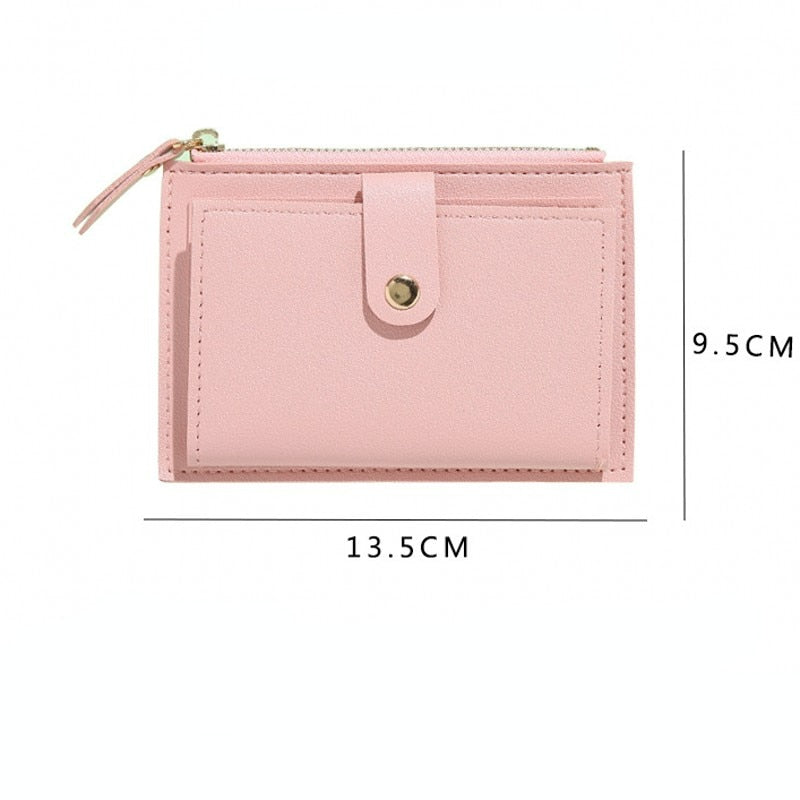 Peris Gems PU Leather Mini Slim Wallets for Women | Zipper Hasp Card Wallet PU Leather Mini Slim Wallets for Women | Hasp Card Wallet SHEIN Amazon Temu