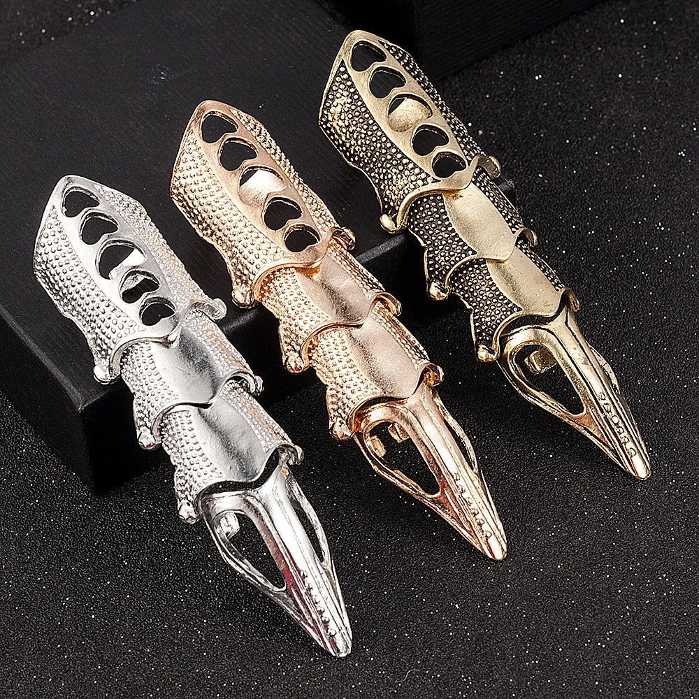 Peris Gems Punk Knuckle Rings Unisex | Gold Silver Claw Rings SHEIN Amazon Temu