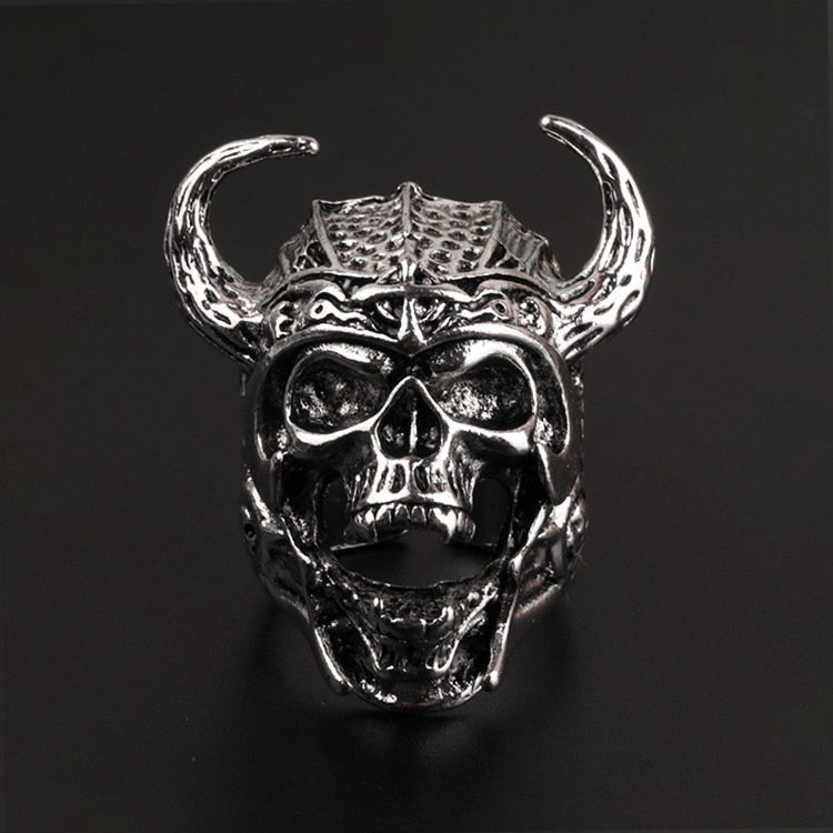 Peris Gems Punk Skull Hannya Mask Rings | Open Rings SHEIN Amazon Temu