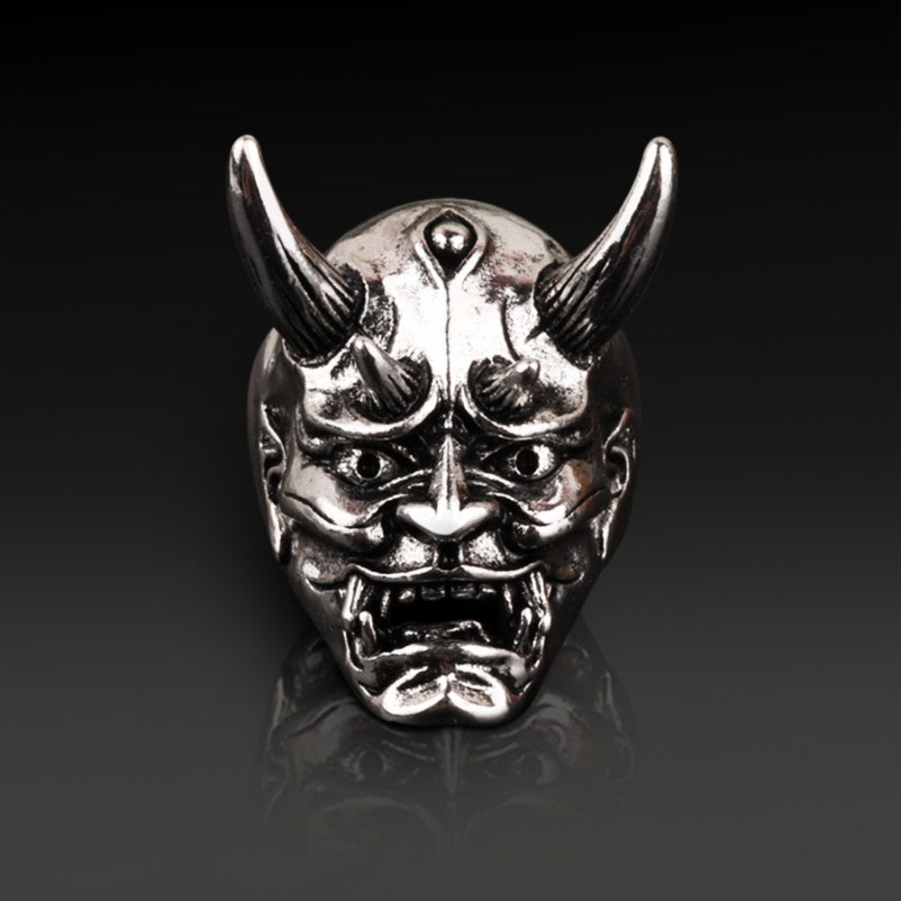 Peris Gems Punk Skull Hannya Mask Rings | Open Rings SHEIN Amazon Temu