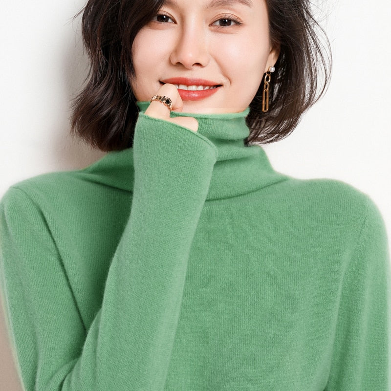 Peris Gems Pure Wool Winter Sweater for Women | Solid Slim Turtleneck Sweater Pure Wool Winter Sweater for Women | Solid Slim Sweater SHEIN Amazon Temu