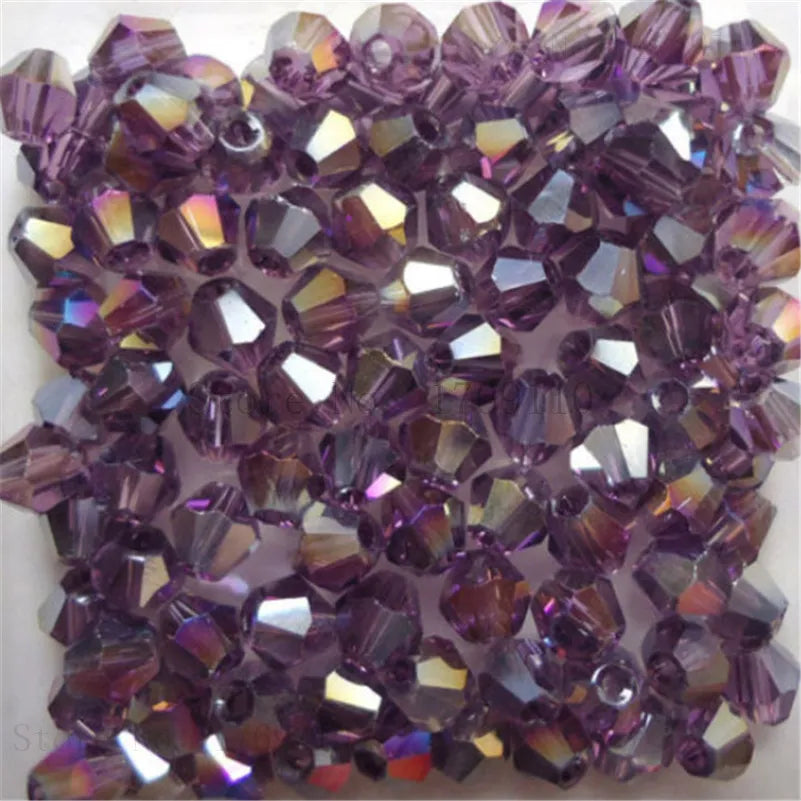 Peris Gems Purple AB Glass Bead 100pc Loose Spacer Stones for DIY Jewelry SHEIN Amazon Temu