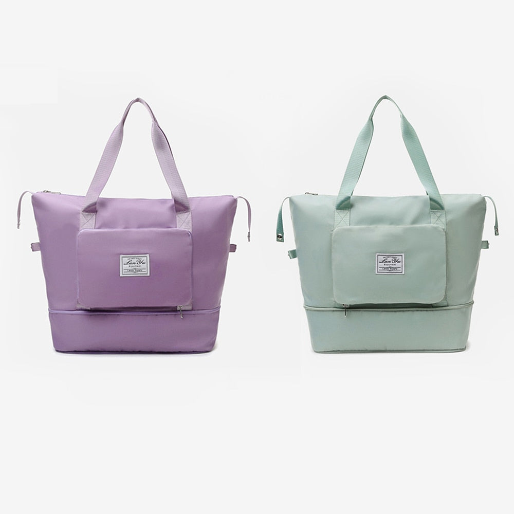 Peris Gems purple Fruit green Ladies Foldable Travel Bag | Handheld Large Capacity Expandable Bag SHEIN Amazon Temu