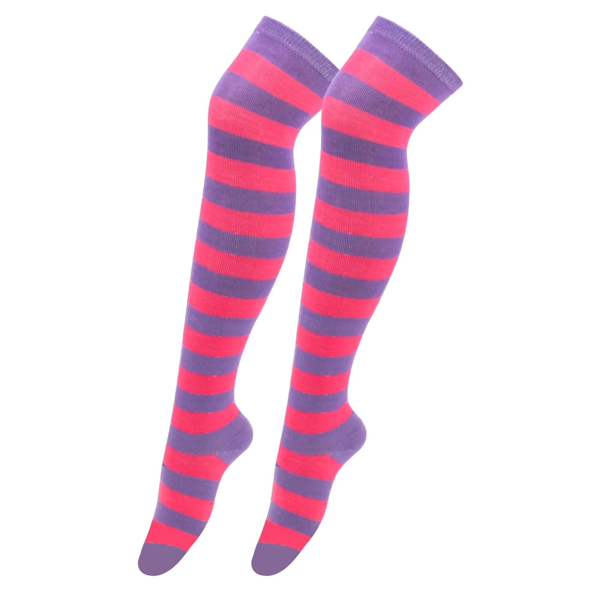 Peris Gems Purple Rose red 47 / One Size Womens Striped Thigh High Stockings Ladies Girls Black White pink Long Over Above Knee Socks Cosplay Lolita Harajuku Y2k 2025 Womens Striped Thigh High Stockings Ladies Girls Black White pink Long Over Above Knee Socks Cosplay Lolita Harajuku Y2k 2025 SHEIN Amazon Temu