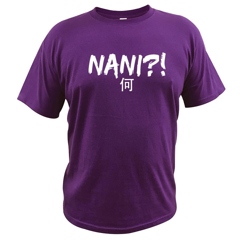 Peris Gems Purple / S Nani Japanese Anime T Shirt Unisex | Short Sleeve Cotton Shirt Nani Japanese Anime T Shirt Unsiex Short Sleeve Cotton Shirt SHEIN Amazon Temu