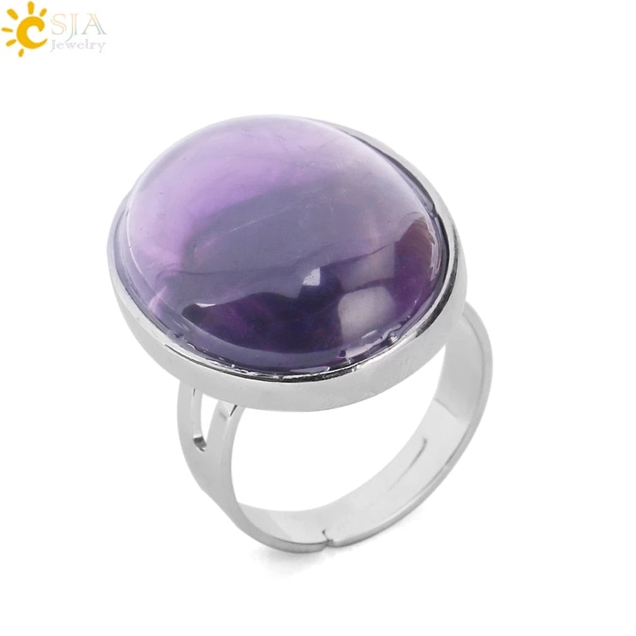 Peris Gems Quartz Tiger Eye Lapis Obsidian Rings Unisex SHEIN Amazon Temu