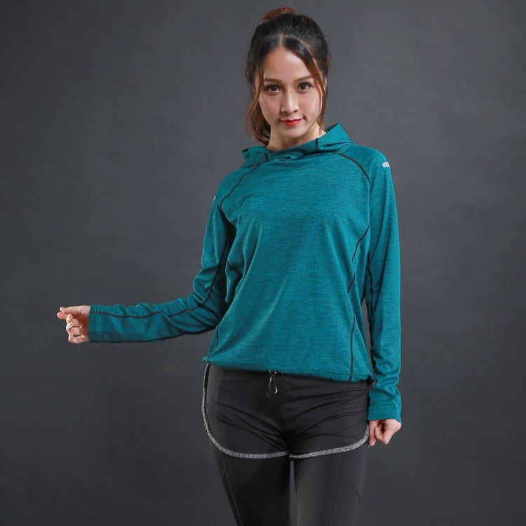 Peris Gems Quick Dry Breathable Fitness Sweatshirt for Women | Hooded Sport Jacket Quick Dry Breathable Fitness Sweatshirt for Women | Sport SHEIN Amazon Temu