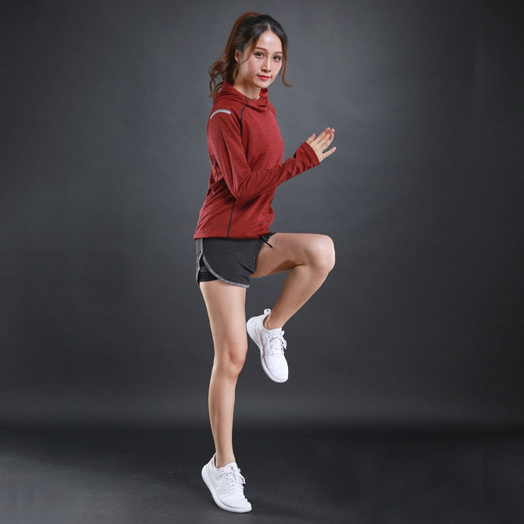 Peris Gems Quick Dry Breathable Fitness Sweatshirt for Women | Hooded Sport Jacket Quick Dry Breathable Fitness Sweatshirt for Women | Sport SHEIN Amazon Temu