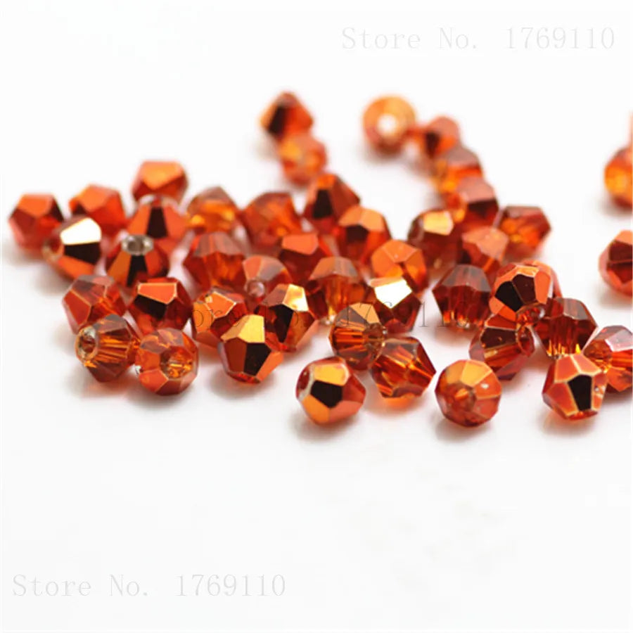 Peris Gems ran orange Glass Bead 100pc Loose Spacer Stones for DIY Jewelry SHEIN Amazon Temu