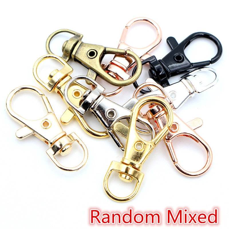 Peris Gems Random Mixed / 17x38mm Metal Swivel Lobster Clasp Hooks | 10pc Claw Hooks SHEIN Amazon Temu