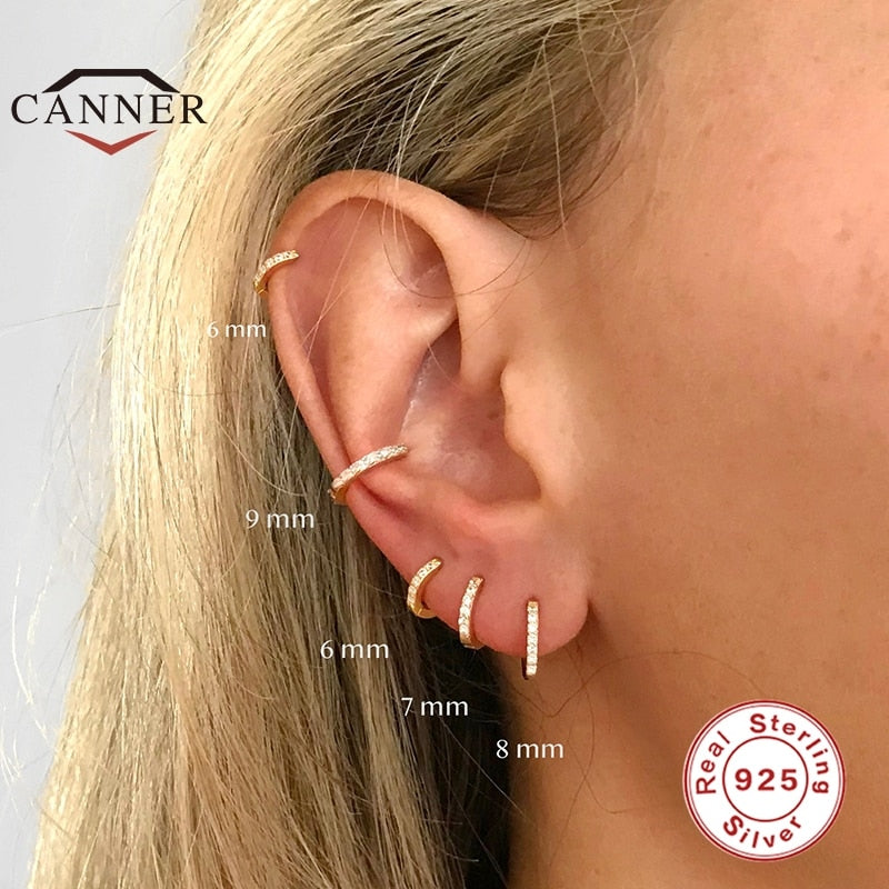 Peris Gems Real 925 Sterling Silver Hoop Earrings for Women | Round Circle Earrings SHEIN Amazon Temu