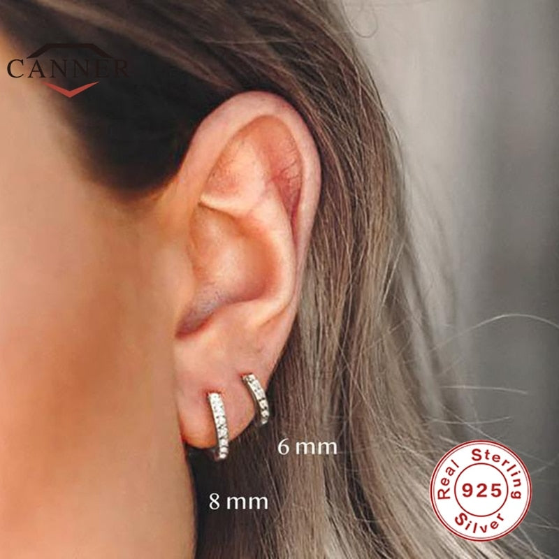 Peris Gems Real 925 Sterling Silver Hoop Earrings for Women | Round Circle Earrings SHEIN Amazon Temu