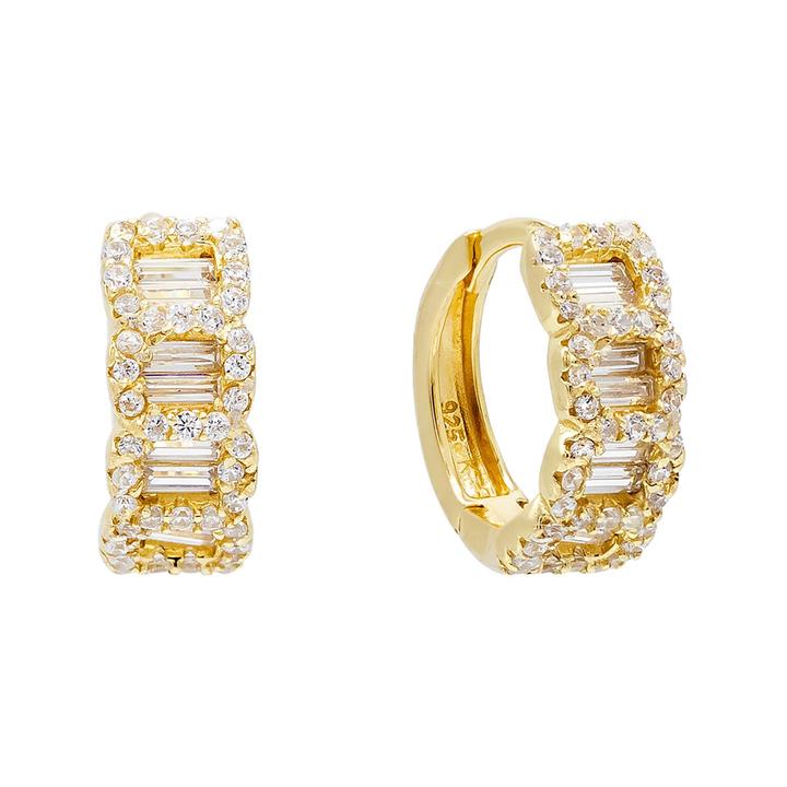 Peris Gems Rectangle Diamond Earrings for Women | Cubic Diamond Gold and Silver Earrings for Women SHEIN Amazon Temu