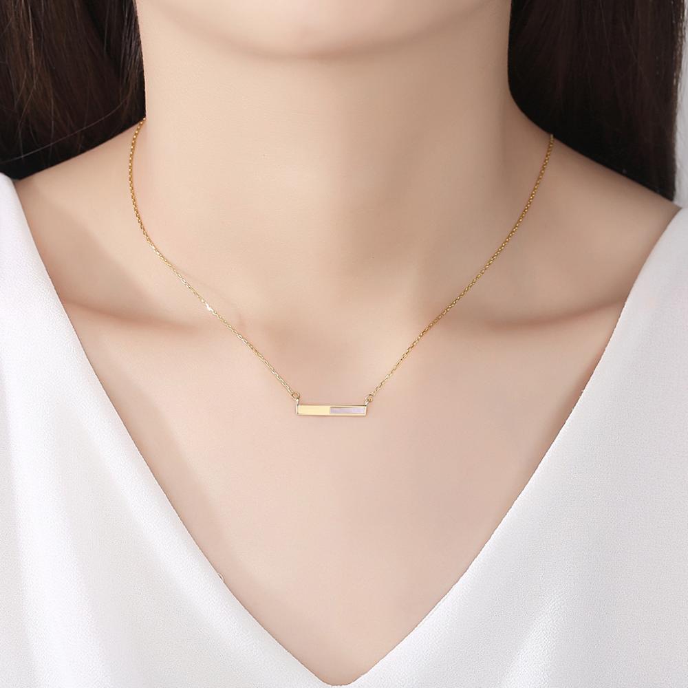 Peris Gems Rectangular Slide Necklace for Women | Sterling Silver Gold SHEIN Amazon Temu