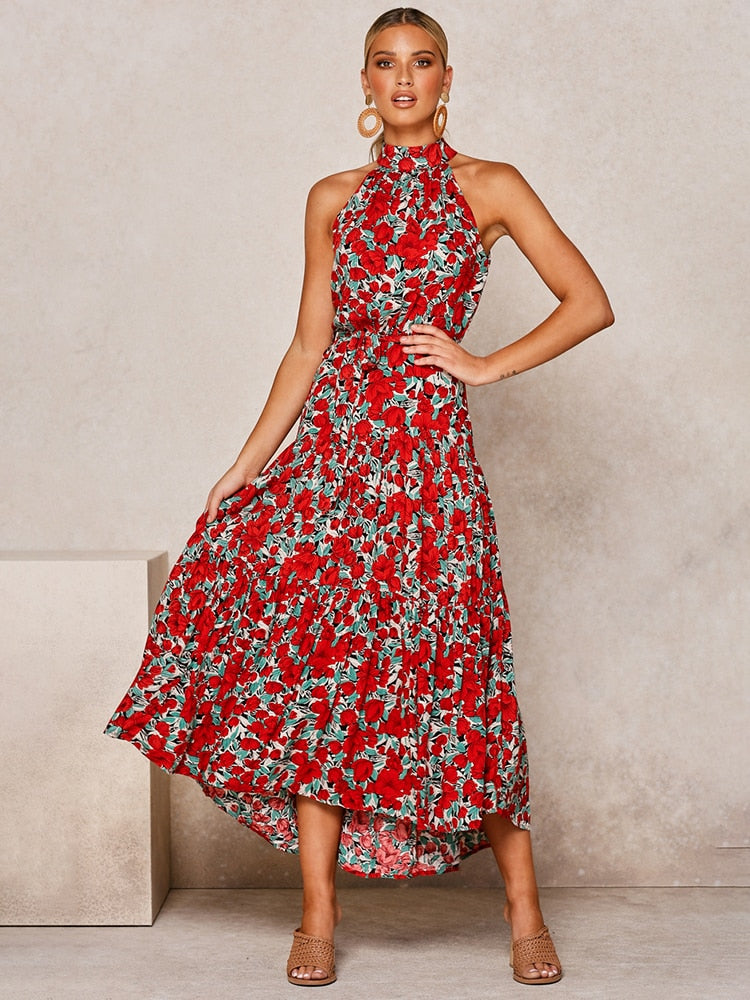 Peris Gems Red 100 Polyester 1 / L Long Strapless Polka Dot Casual Dresses - Cute Summer Sundresses SHEIN Amazon Temu