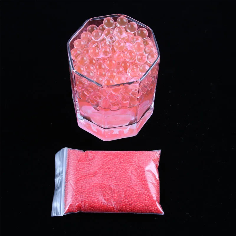 Peris Gems Red 10000 Pcs/Bag Home Decor Pearl Shaped Crystal Soil Water Beads Bio Gel Ball For Flower/Weeding Mud Grow Magic Jelly Balls SHEIN Amazon Temu