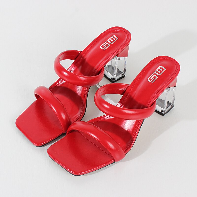 Peris Gems RED / 36 Latex Tape High Crystal Heel 8.5CM/3.3in Sandal Slippers for Women Latex Tape High Crystal Heel 8.5CM/3.3in Sandal Slippers SHEIN Amazon Temu