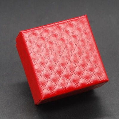Peris Gems Red / 5x5x3cm Quilted Faux Leather Square Jewelry Storage Box | 5x5x3cm Storage Box Quilted Faux Leather Square Jewelry Storage Box |5x5x3cm Box SHEIN Amazon Temu